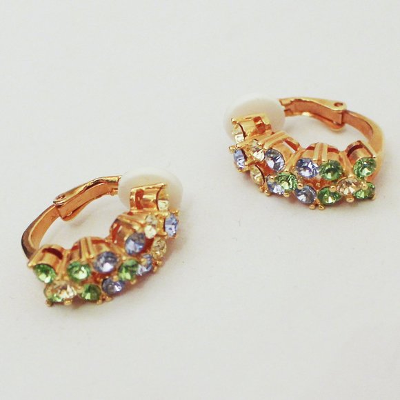 Joan Rivers Pastel Flower Crystal Clip - Picture 1 of 2